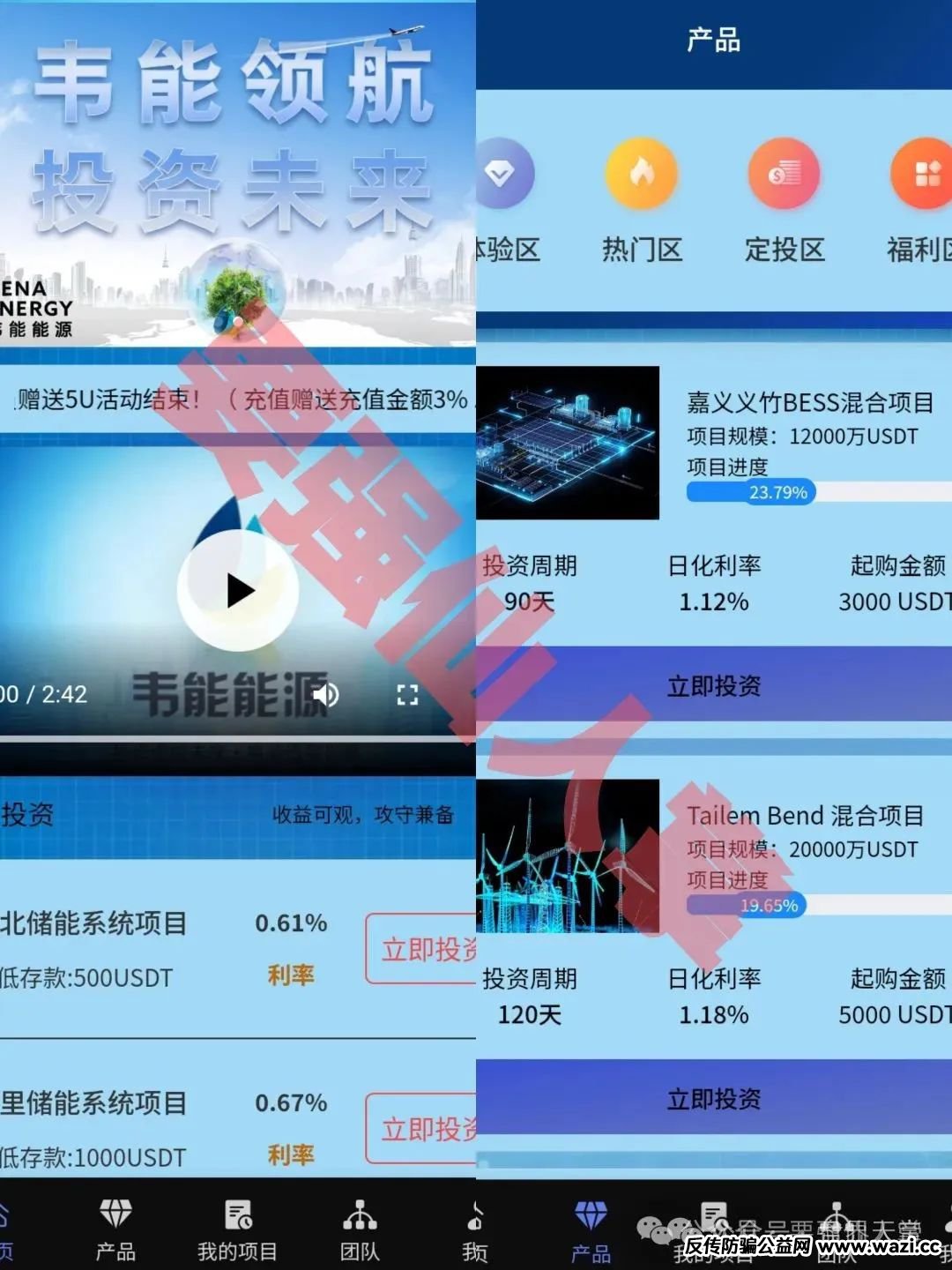 最新骗局【韦能能源】分红资金盘骗局曝光，就是个套牌盘子，活不了多久了