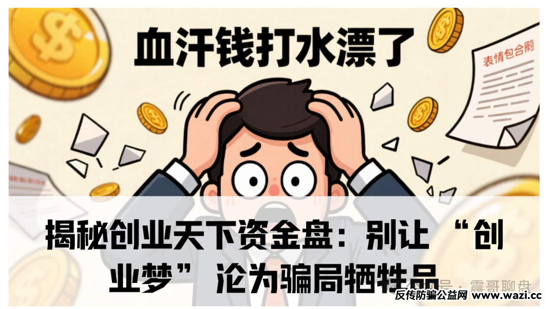 【震哥独家】揭秘创业天下资金盘：别让 “创业梦” 沦为骗局牺牲品