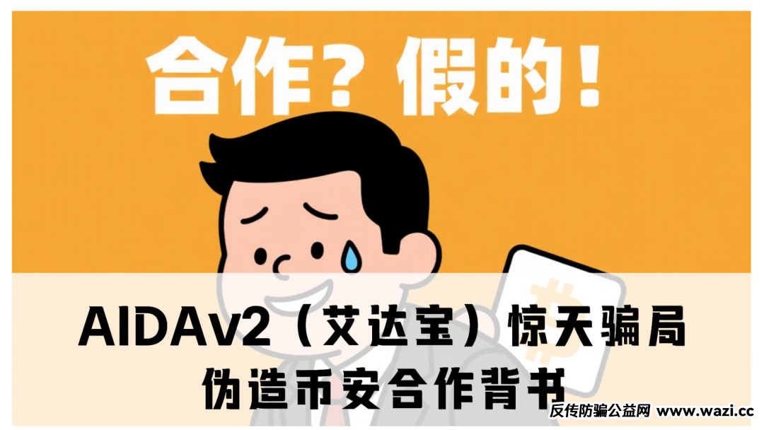 AIDAv2（艾达宝）惊天资金盘骗局：伪造币安合作背书，用户资金被项目方“空手
