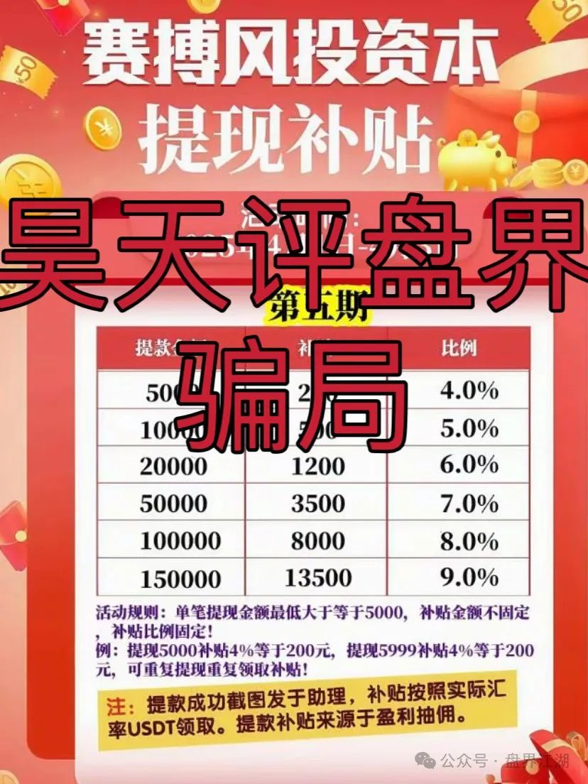 【赛搏风投资本】，股票跟单类资金盘骗局，大量单割，即将崩盘跑路！
