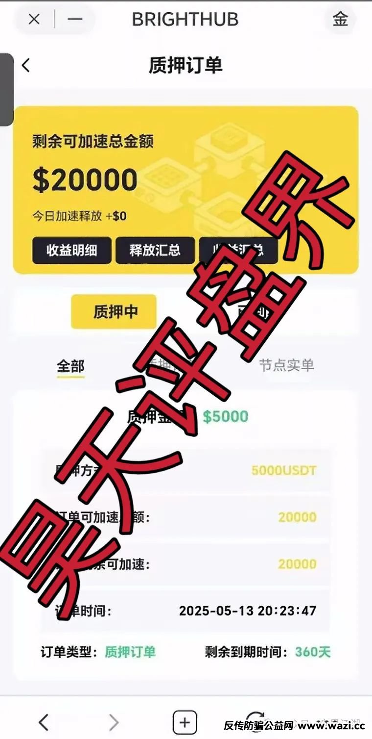 贝虎金融质押分红类资金盘骗局，高度预警，看见一定要远离！