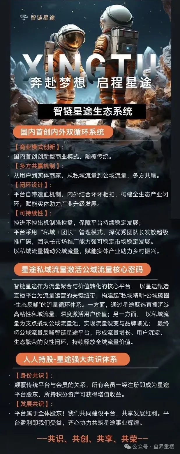 曝光【智链星途】的资金盘骗局，采用爬墙模式，开盘5个月左右之前一直不温不火，中间清退了几波人！