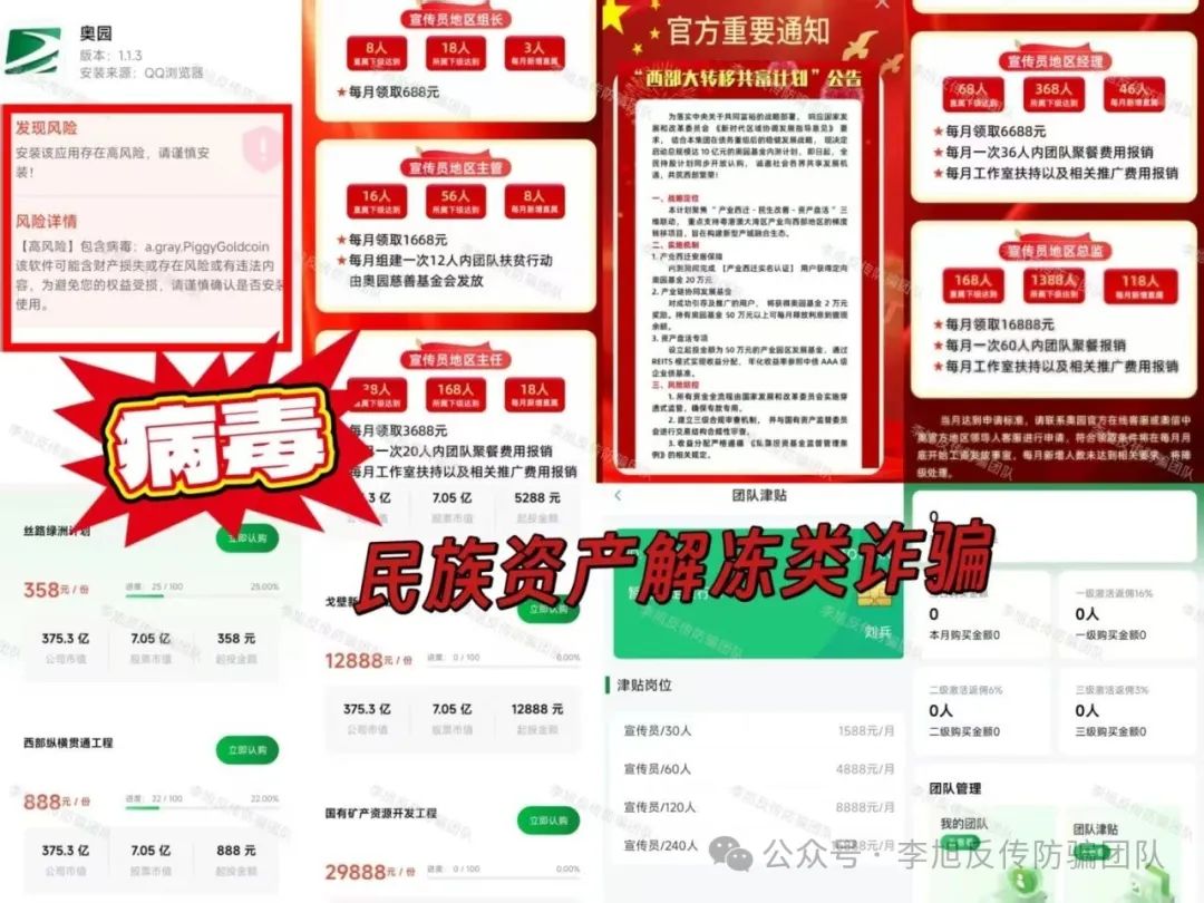 全是病毒，别点！设套骗走多人钱财！警惕这12个项目涉嫌非法集资、传销诈骗！来躲坑啦！