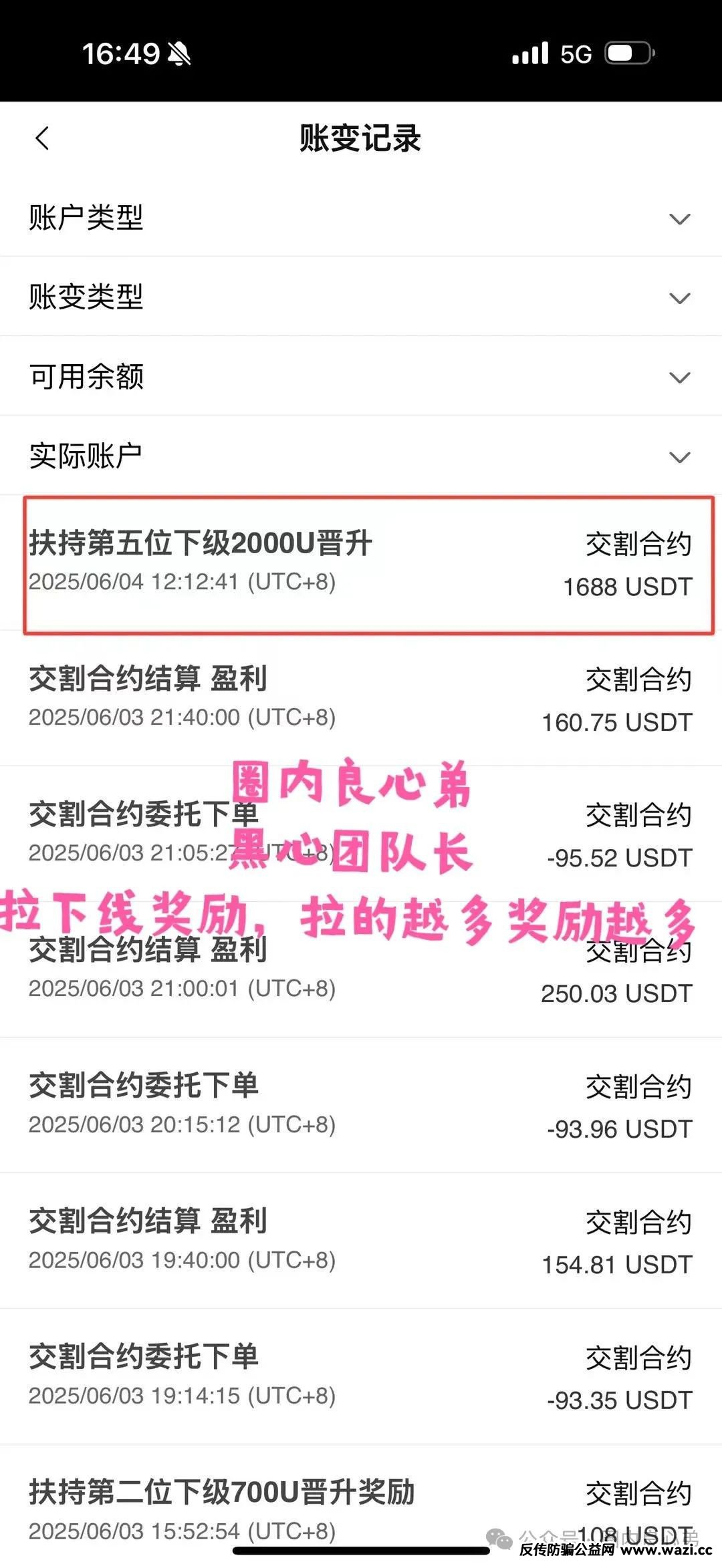 野鸡交易所，众海联盟-力达交易所，虚拟货币跟单骗局。