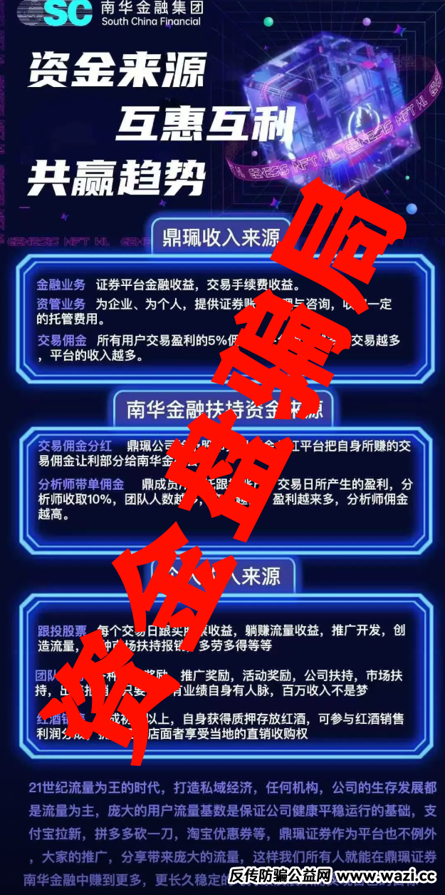 【VMS】【鼎珮】【南华金融】官方实锤，骗子现原形！！