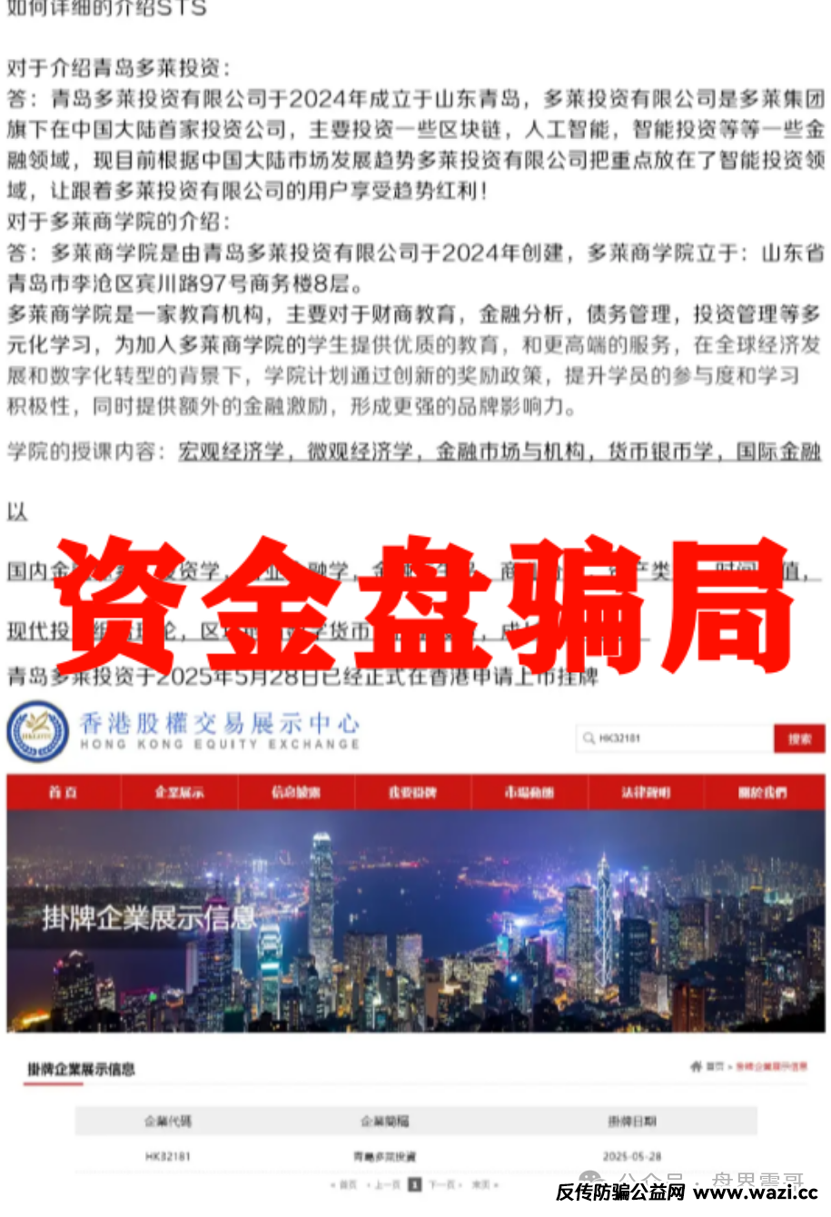 AISTS崩盘预警：扒光这个资金盘+多莱商学院的连环套