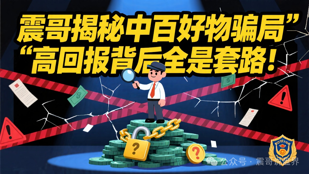 揭秘「中百好物」骗局：提现困难、客服失踪，典型的跑路前兆。