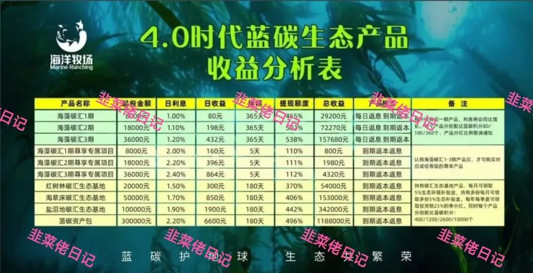 最新资金盘项目骗局【新质兴农,海洋牧场】！