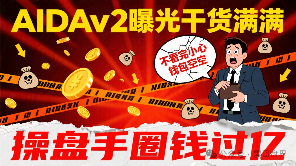 【AIDAv2】曝光干货满满，不看完小心钱包空空，操盘手圈钱过亿！
