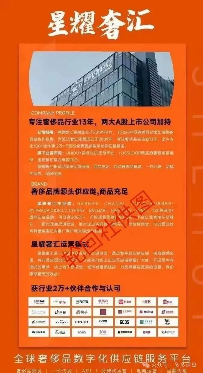 【星耀奢汇】 一轮圈短命分红盘 高度预警切勿参与!