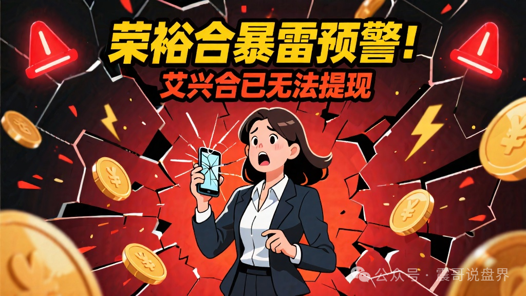 【荣裕合】暴雷预警，同类模式的艾兴合已经提不了现！