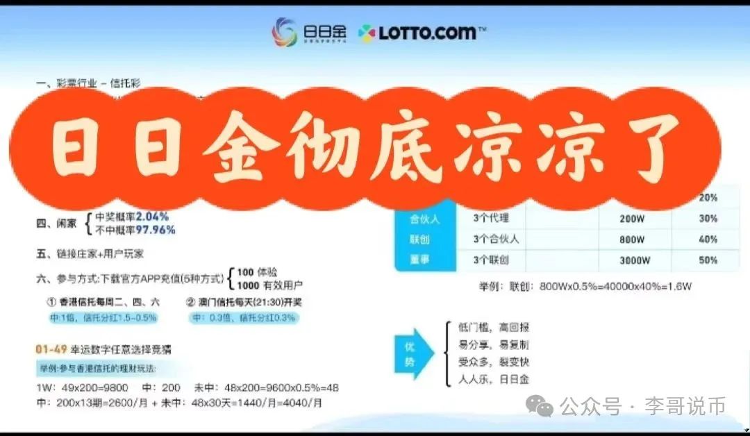 【日日金】崩盘跑路，解密一下它是如何让人上当受骗的……