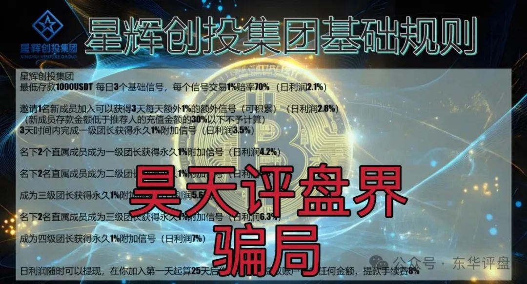 【星辉创投OSL交易所】跟单类资金盘骗局，高度预警，看见一定要远离！