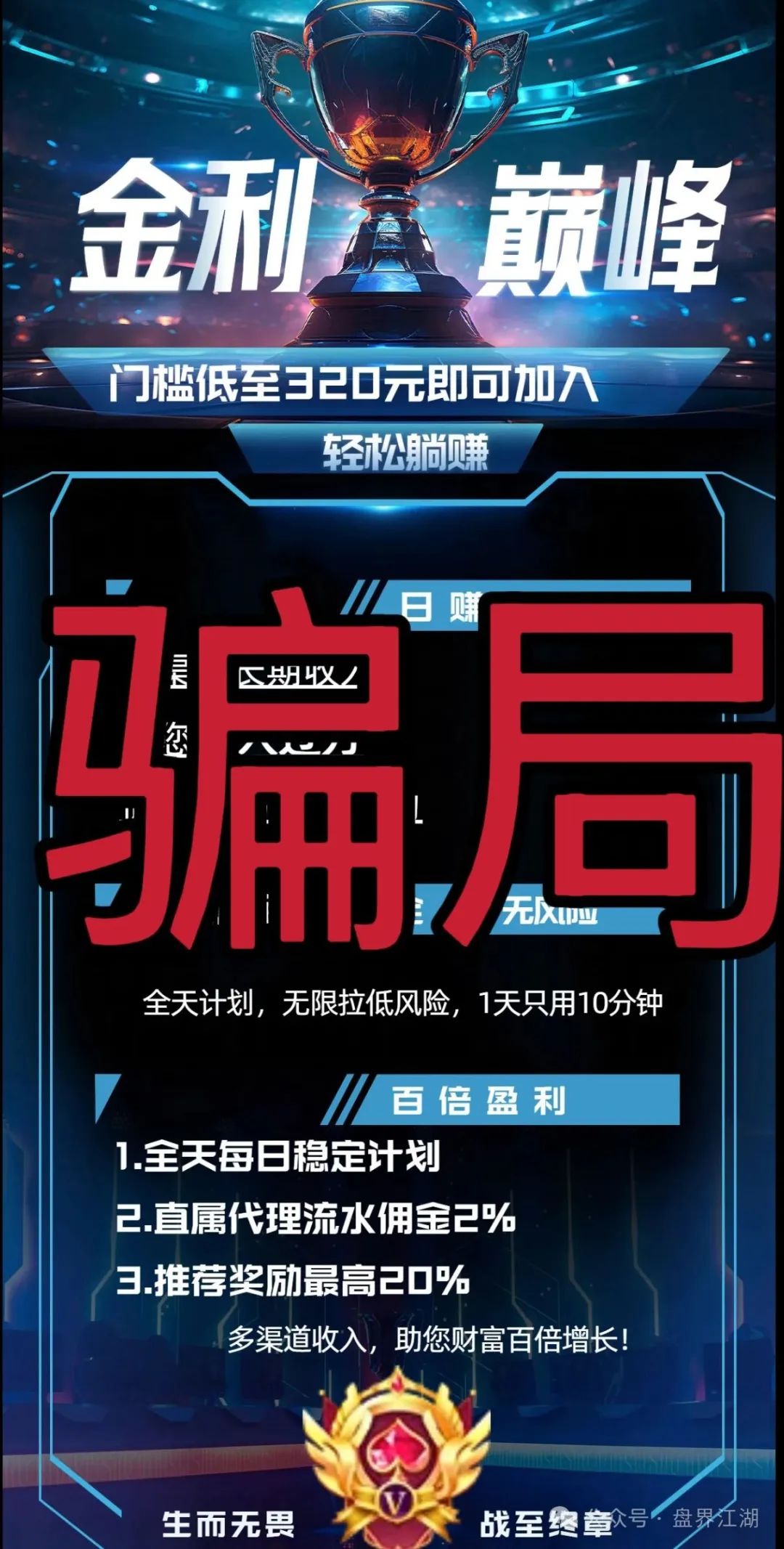 【金利巅峰】彩票类资金盘骗局，已经开始单割，高度预警，即将崩盘跑路！