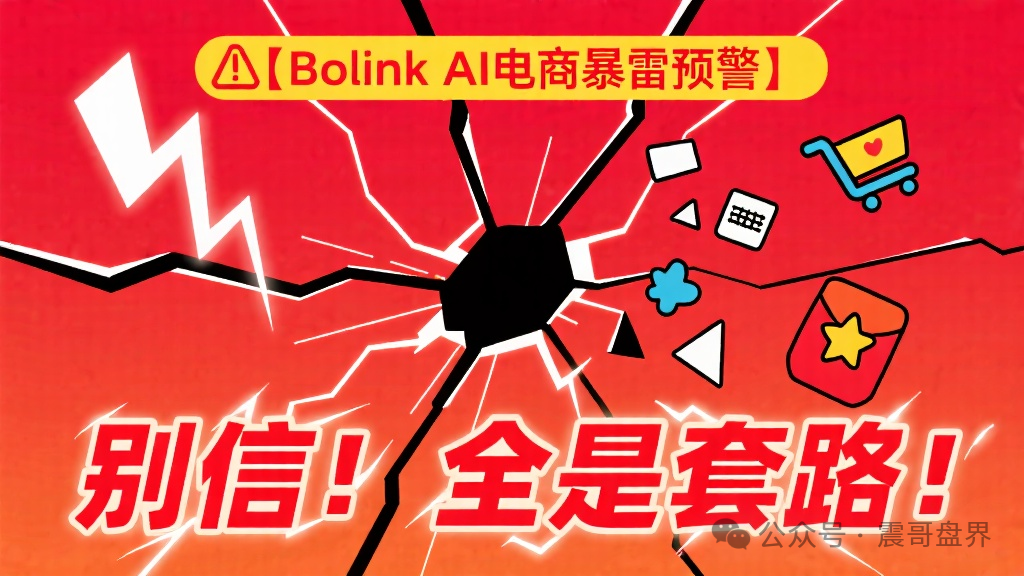【Bolink AI电商暴雷预警】别信！全是套路！