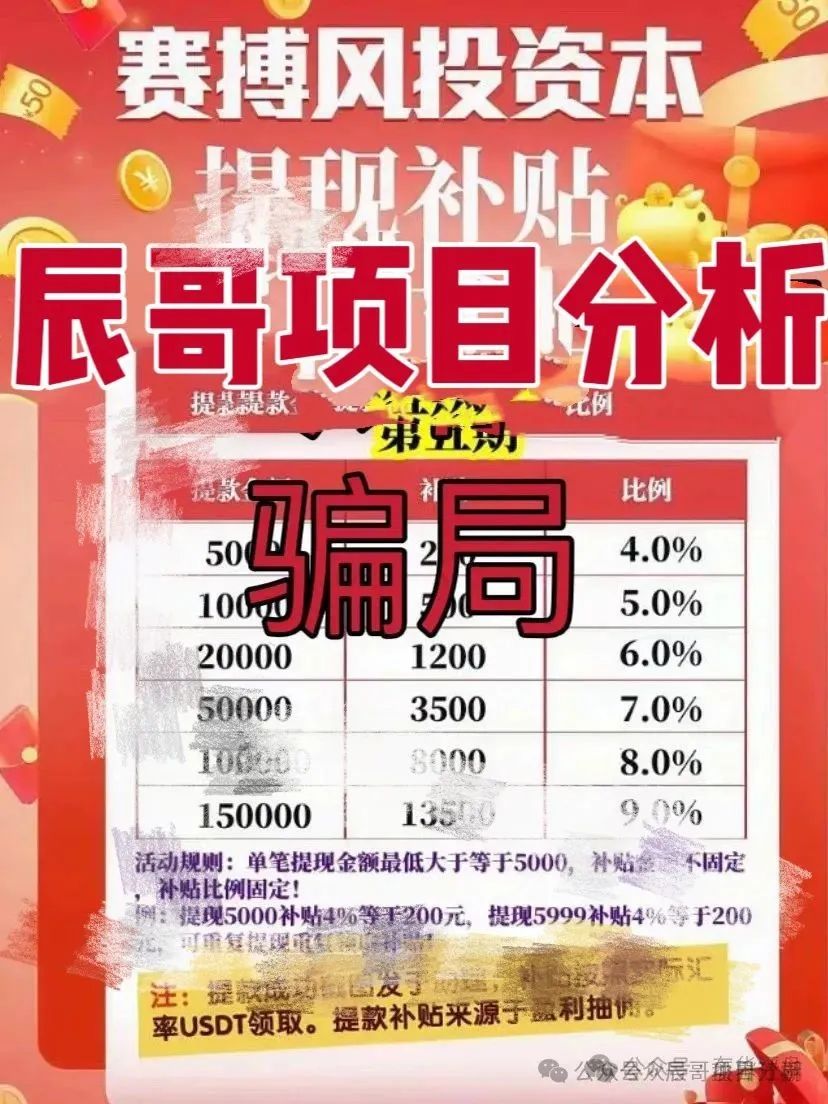 【赛搏风投】资金盘骗局，操盘手老何圈钱过亿，即将崩盘跑路！