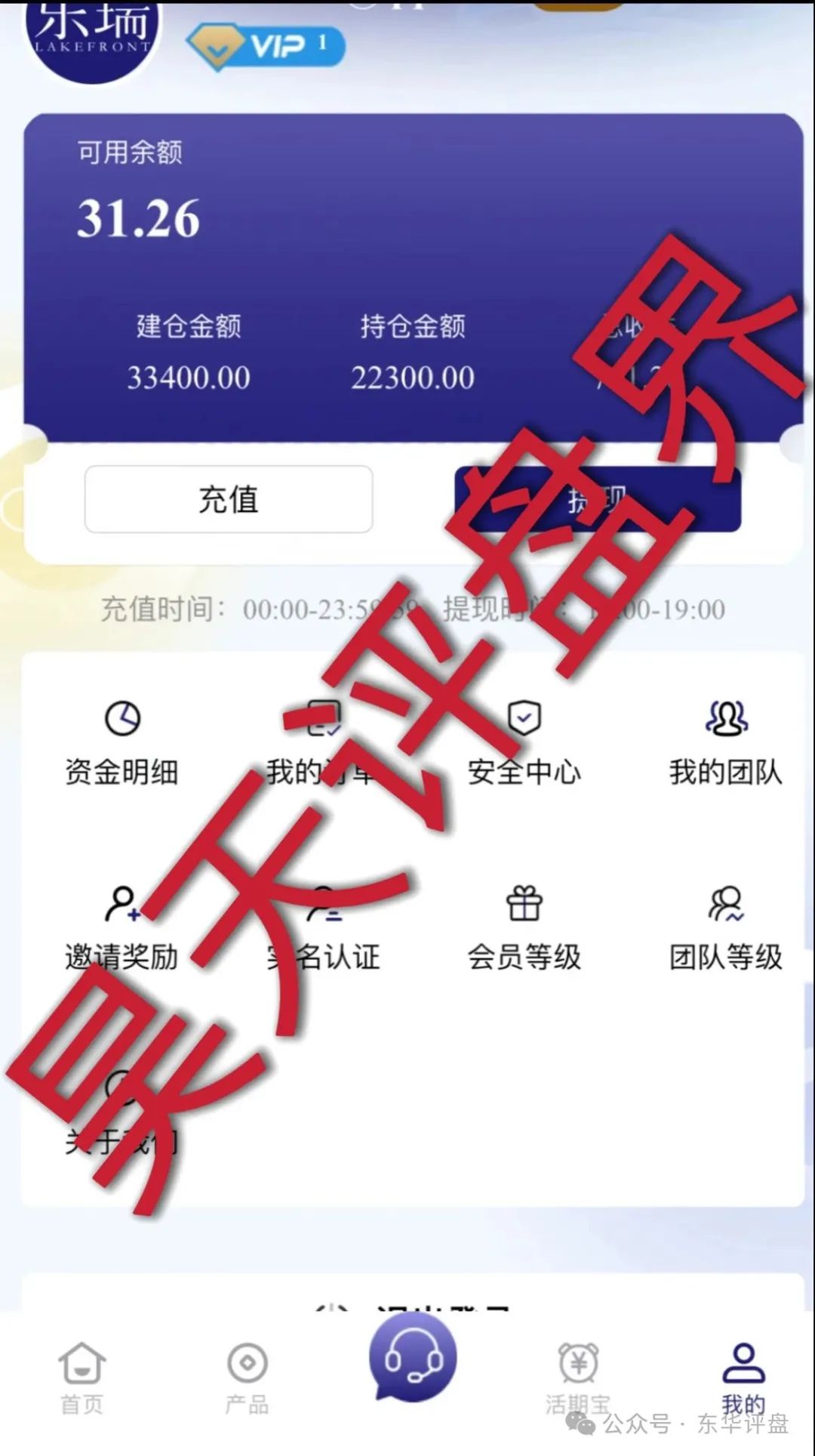 假冒的“乐瑞资产”虚构投资理财项目，实则就是资金盘骗局！