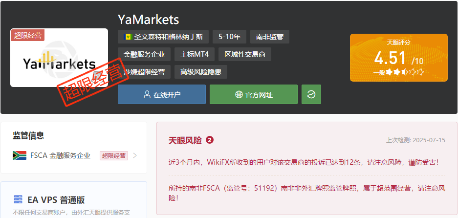 盈利无效，本金难取？Ya Markets外汇平台为何可以如此嚣张呢？