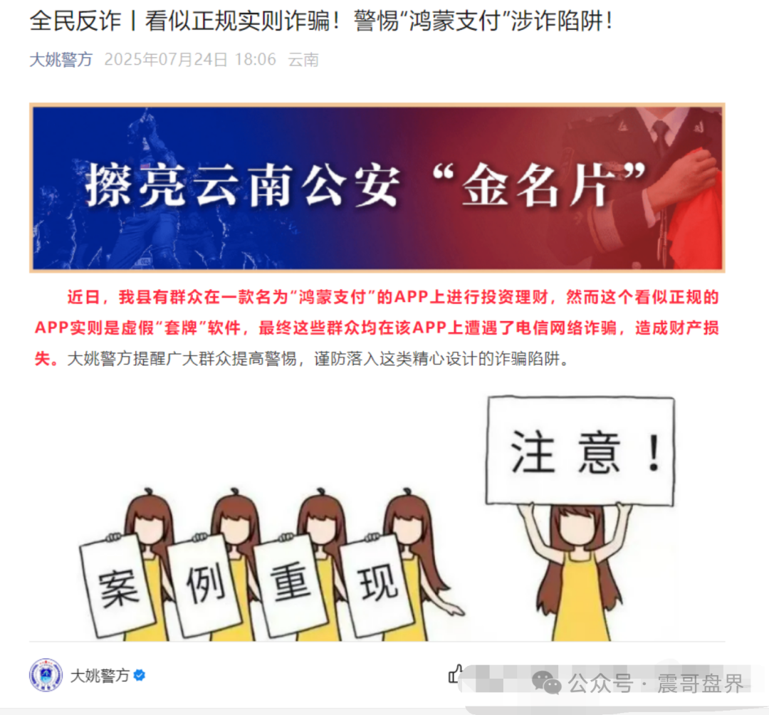 【鸿蒙支付骗局】紧急预警！华为老铁看震哥这波爆料！