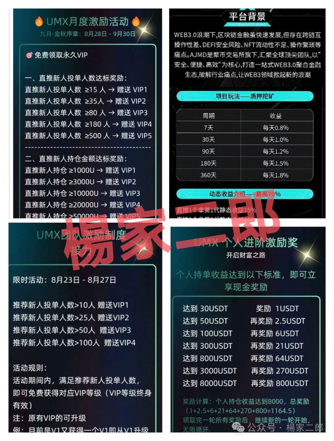 警惕【UMX】混币超级短命杀猪盘，一定不要碰！