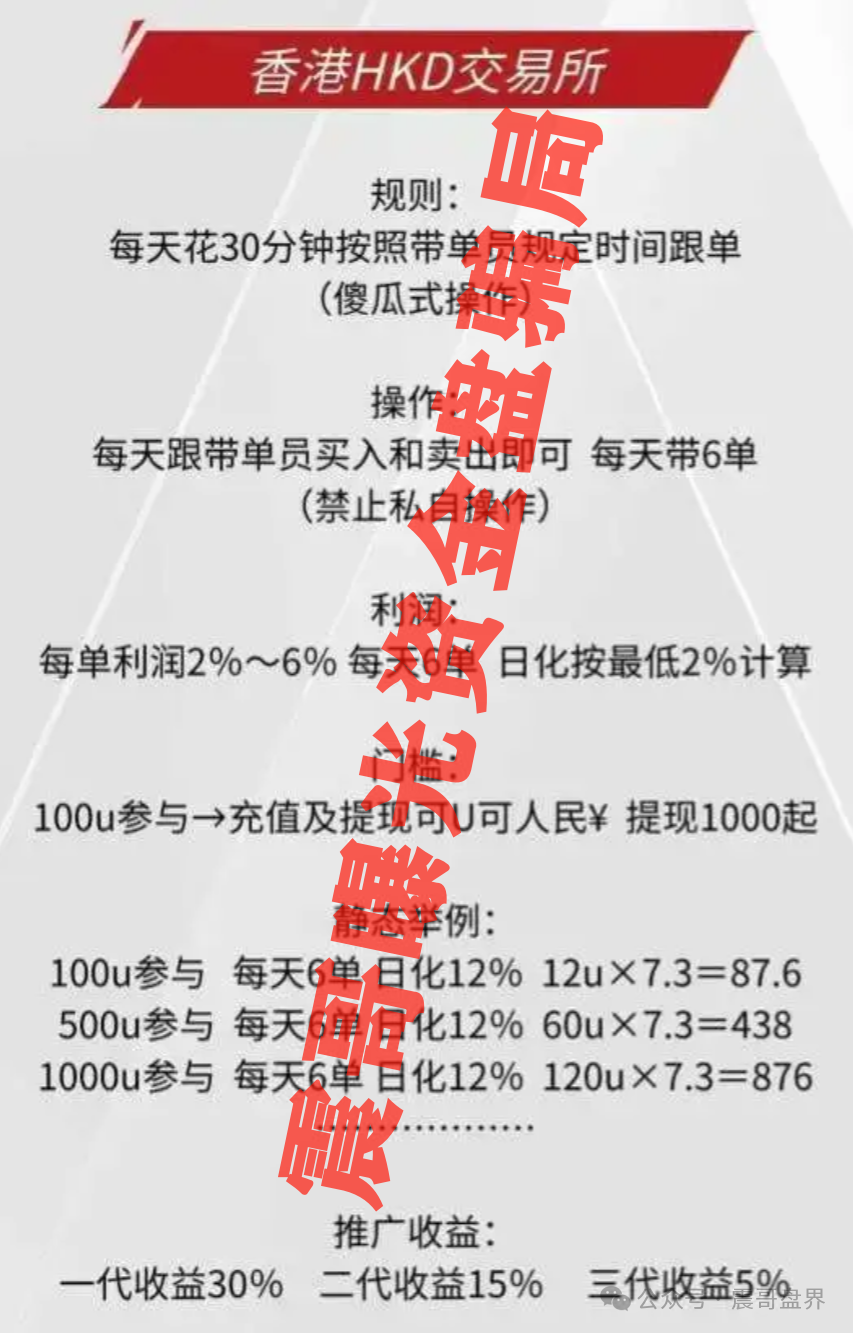 冒牌HKD交易所资金盘骗局，已经开始单割，一轮圈韭菜盘！
