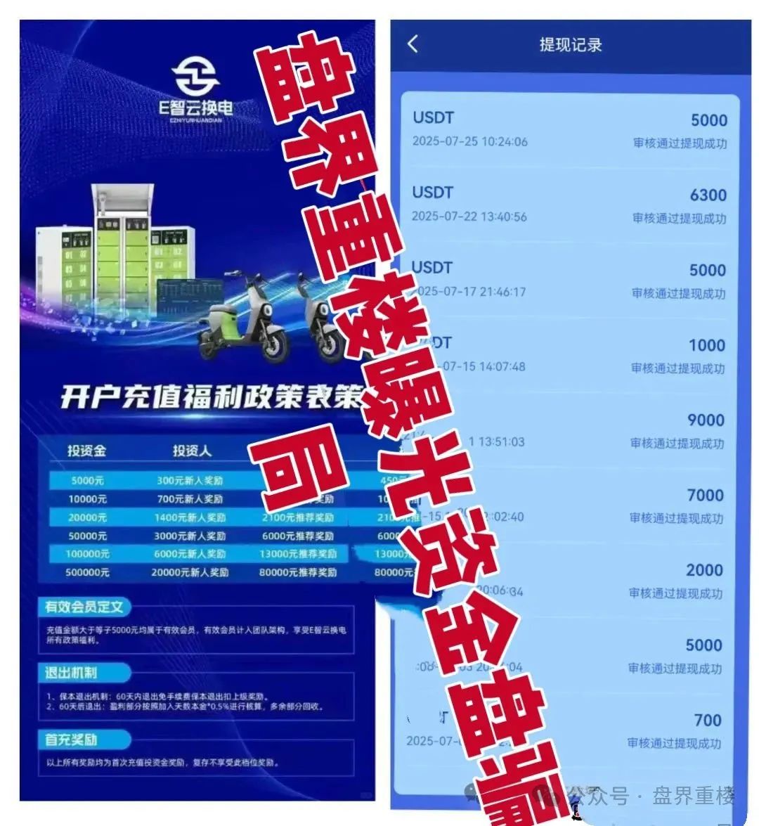 【E智云换电】揭秘新能源外衣下的资金盘骗局，马上崩盘跑路!