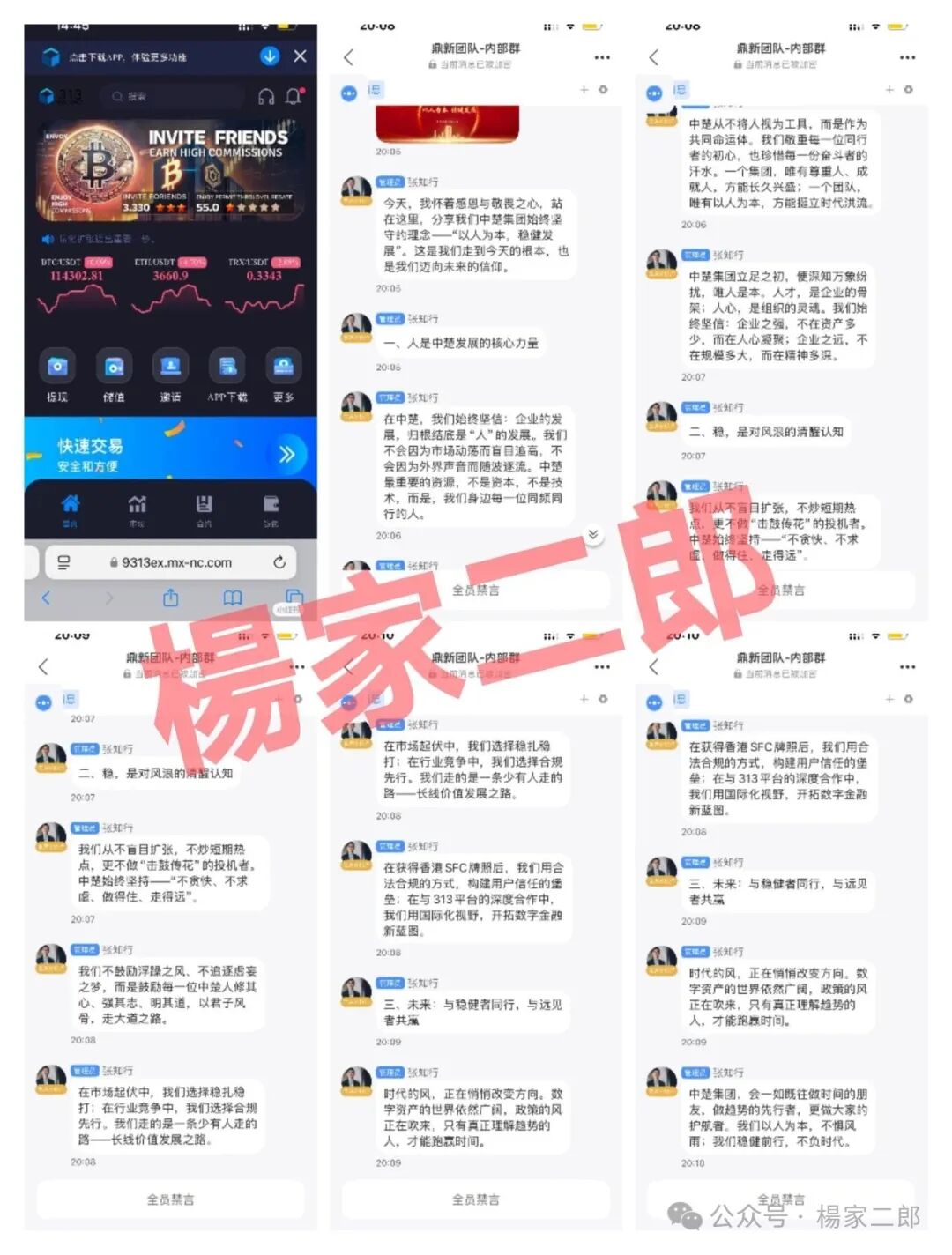 资金盘骗局【中楚集团313交易所】已拔网线彻底凉凉！