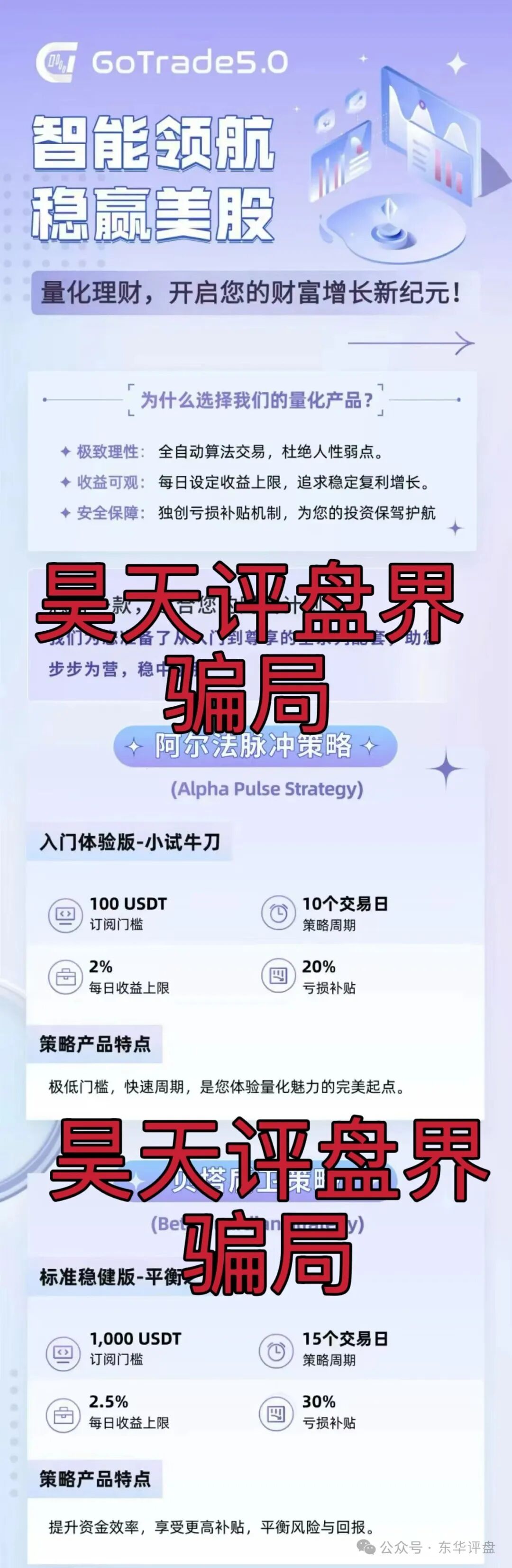GoTrade5.0股票量化分红类资金盘骗局,号称日收益2%,典型的一轮圈杀猪盘,看见一定要远离! GoTrade5.0股票量化分红类资金盘骗局,号称日收益2%,典型的一轮圈杀猪盘,看见一定要远离!